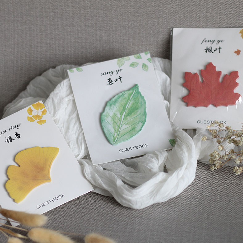 

STICKY NOTES BENTUK DAUN JEPANG
