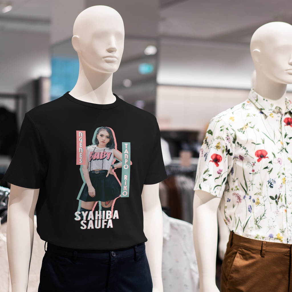 Kaos Syahiba Saufa Kaos Musik Dangdut Ngenes Tanpo Riko Kaos Pria Kaos Wanita Kaos Premium