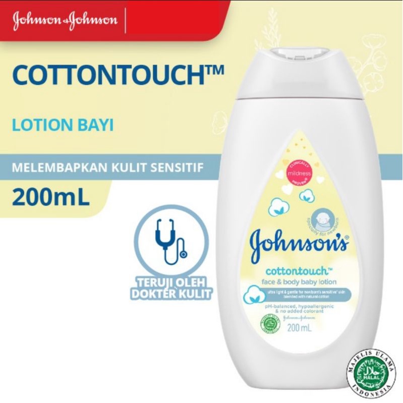 JOHNSON'S Cottontouch Face &amp; Body Baby Lotion 200ml