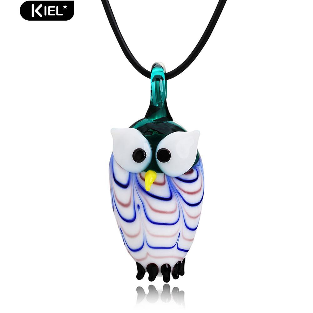Anting Kait Gantung Desain Burung Hantu Kartun Warna Warni Untuk Wanita