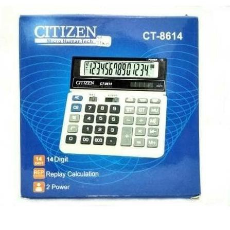 

MTJ Kalkulator Dagang 14 Digit Citizen CT-8614 Baru