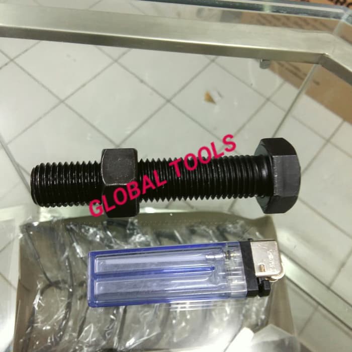 Baut mur baja 8.8 m14 x 80 full drat baut baja 14x80 High tensile bolt