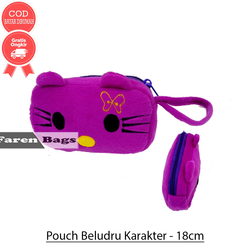 Tempat pencil dompet Karakter/Ziper Pouch Kosmetik Motif/pouch dompet serbaguna Lucu karakter