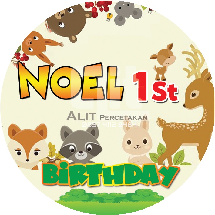 

STICKER ULANG TAHUN ANAK KARAKTER HEWAN