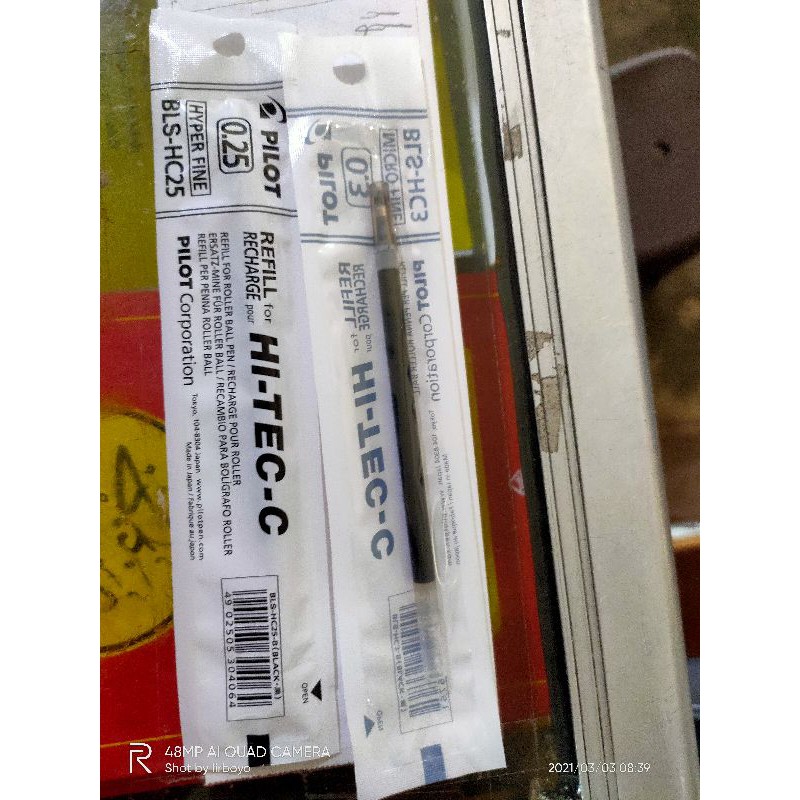 

KITAB MURAH,BARRU ISI/REFILL PULPEN HI-TEC-C 0.3 HITAM ORIGINAL BISA COD