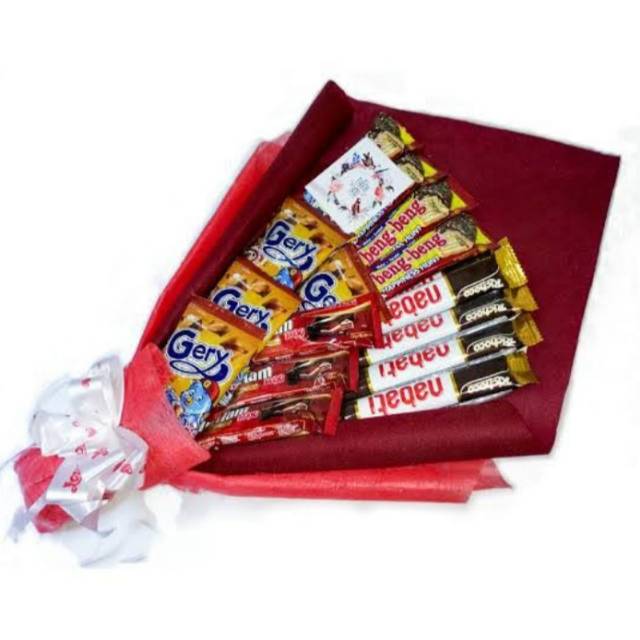 

Buket jajanan murah meriah