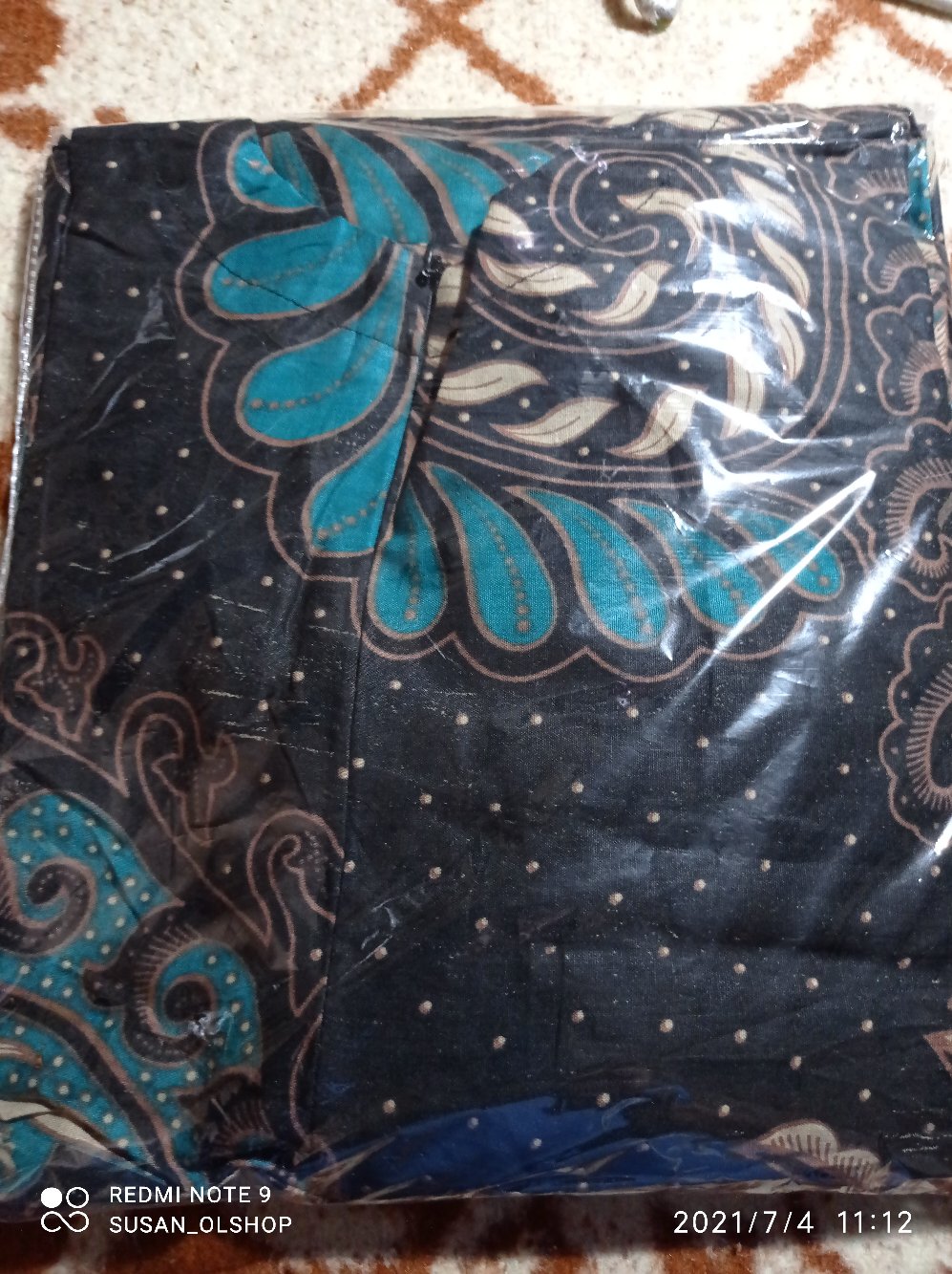 Ms Gamis Batik Modern Sriwedari Maxi Bumil/busui Katun Sogan All Size Jumbo