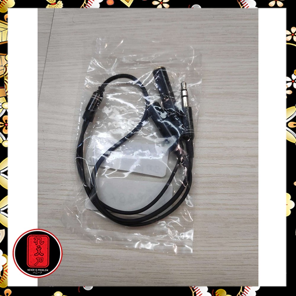 Overfly Kabel AUX Audio 3.5mm Male ke 2 x 3.5mm Female HiFi - AV114