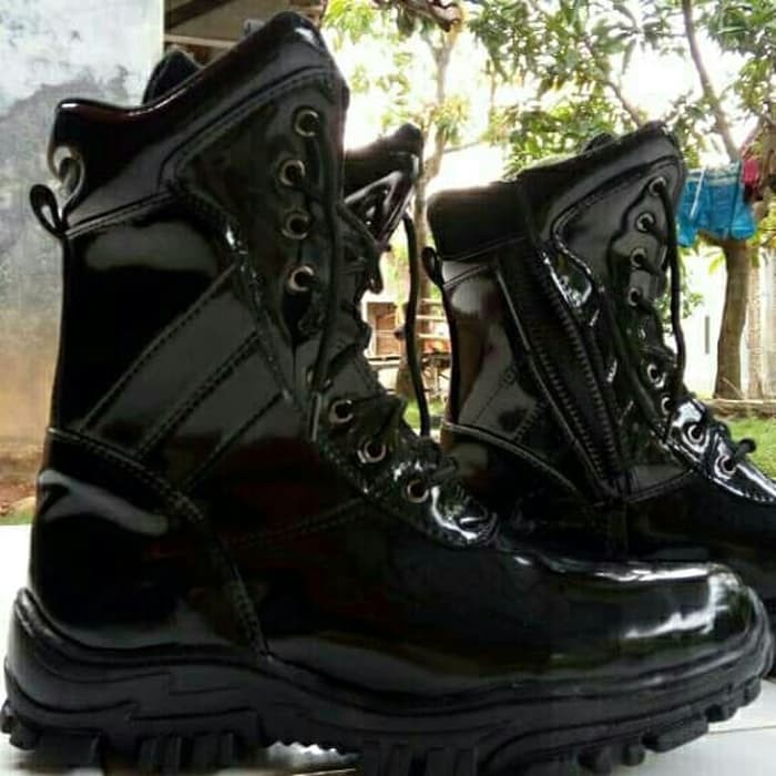 Sepatu PDL TNI POLRI Kilap Tanpa Semir