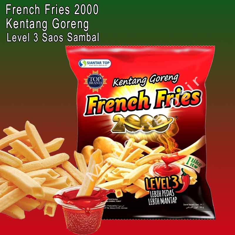 Snack Kentang * French Fries 2000 * Kentang Goreng Saos Sambal * Level 3 60g