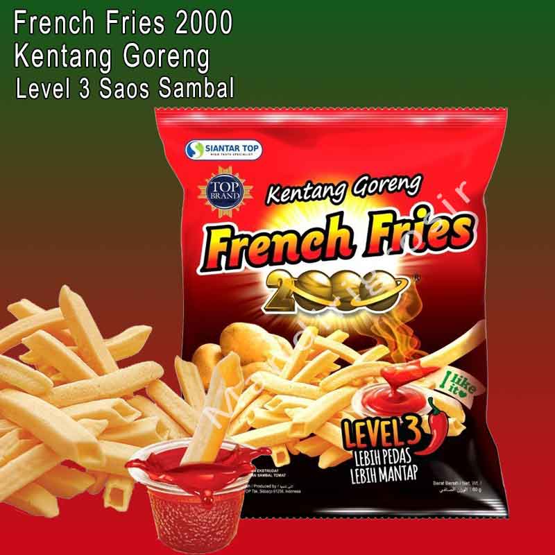 

Snack Kentang * French Fries 2000 * Kentang Goreng Saos Sambal * Level 3 60g