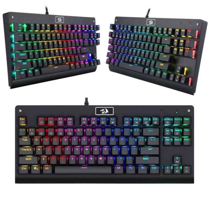 Keyboard gaming redragon mechanical RGB TKL dark avenger k568rgb-1