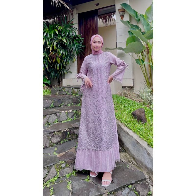 Avana Dress Kondangan Brukat Tille