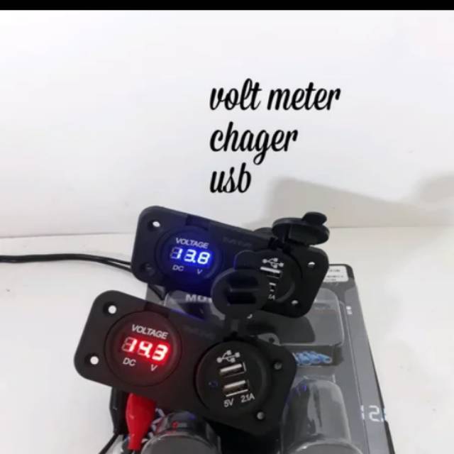 VOLT METER CHARGER USB CHARGER NMAX-PCX-AEROX-LEXI DLL