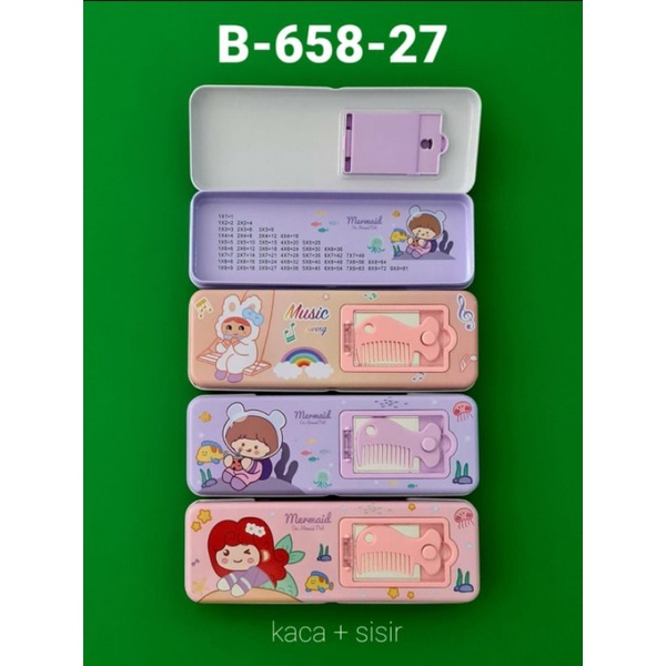 

tempat pensil xiaolingjing ada sisir + kaca B658