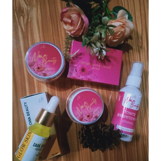 SKINCARE NOWA BEAUTY LUXURY PAKET LENGKAP DARK SPOT(HEMPAS FLEK HITAM)