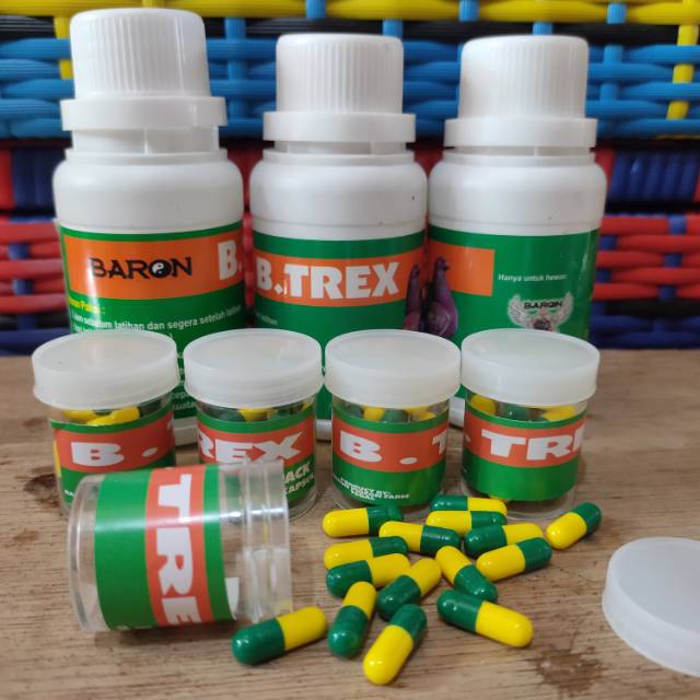 obat suplemen doping BTREX B TREX BARON khusus burung dara merpati lomba kolongan tinggian tomprang
