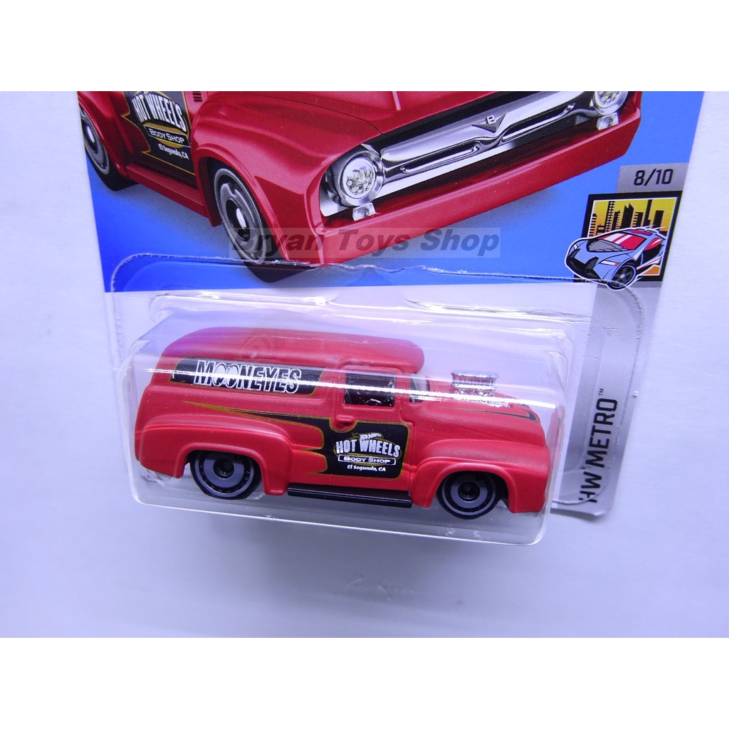 Hot Wheels 56 Ford F-100 Merah Mooneyes