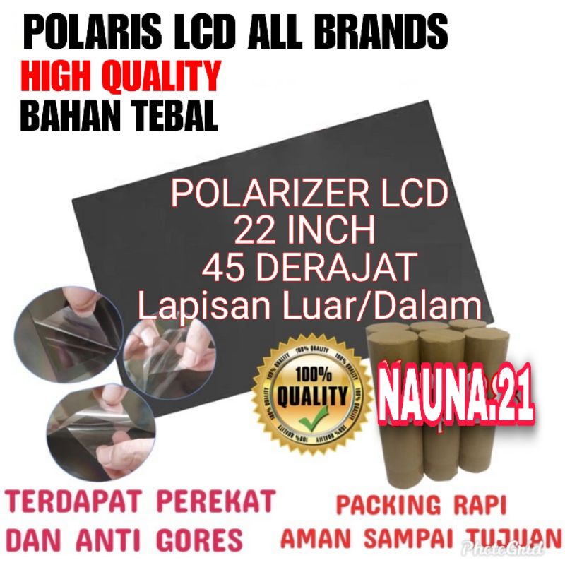 POLARISER LCD 22 INCH 45 DERAJAT POLARIZER LCD 22 INC 45 DERAJAT POLARIS 22 INCH 45 DERAJAT