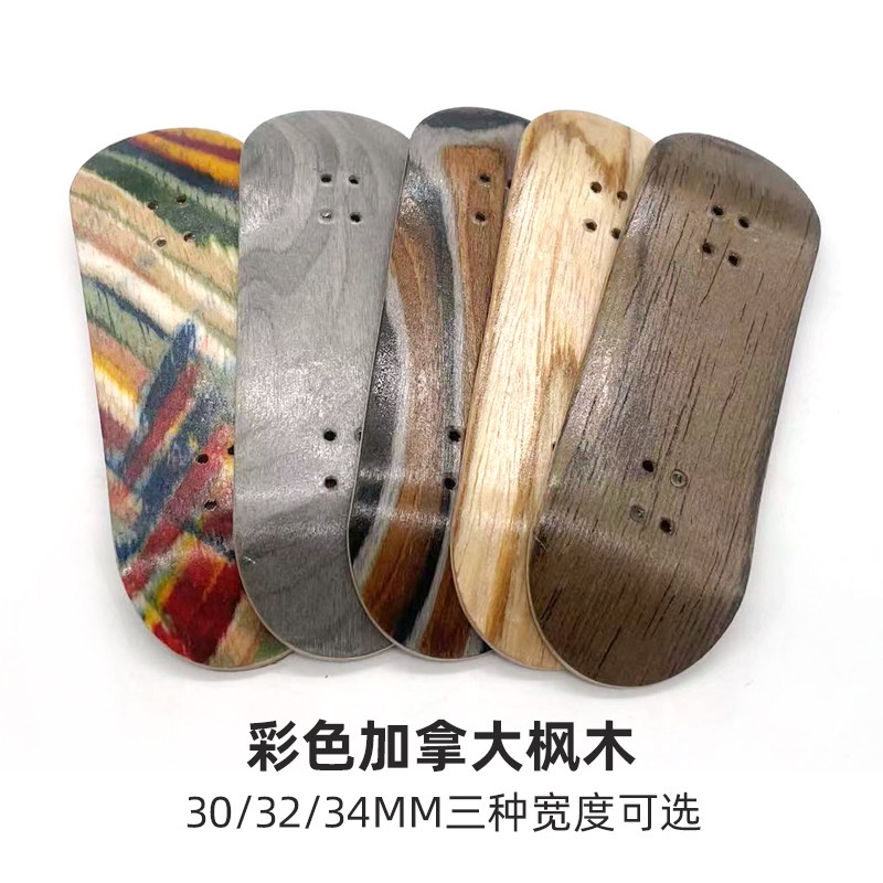 Skateboard Jari Bahan Maple Ukuran 30 / 32 / 34mm 100 = 32mm Dua Sisi Warna-Warni