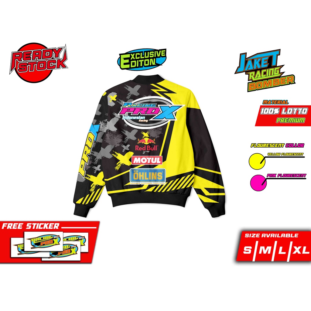 JAKET BOMBER TERBARU RACING LIMITED EDITION EXCLUSIVE BLACK GEAR SERIES