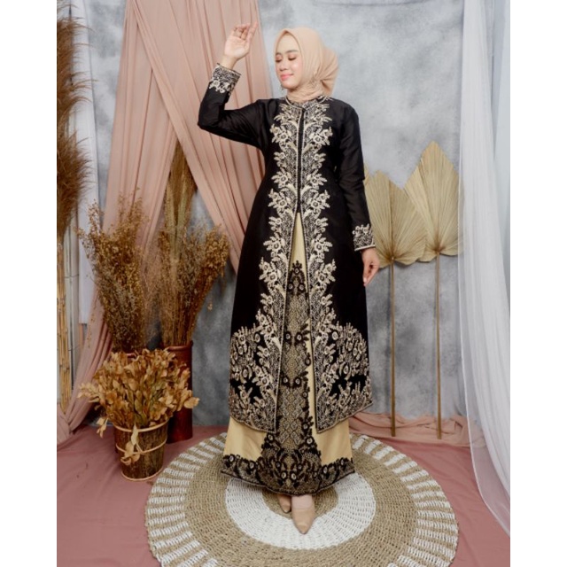 GAMIS SET ROK || MODERN GLAMOR || TAVETA DOVE || BEST SELLER