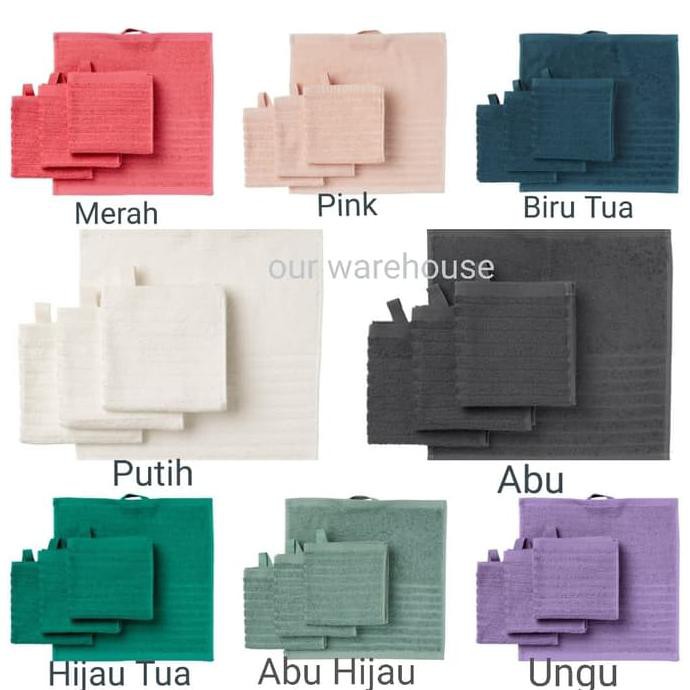 VAGSJON Handuk Kecil 30x30cm, Handuk Muka, Waslap