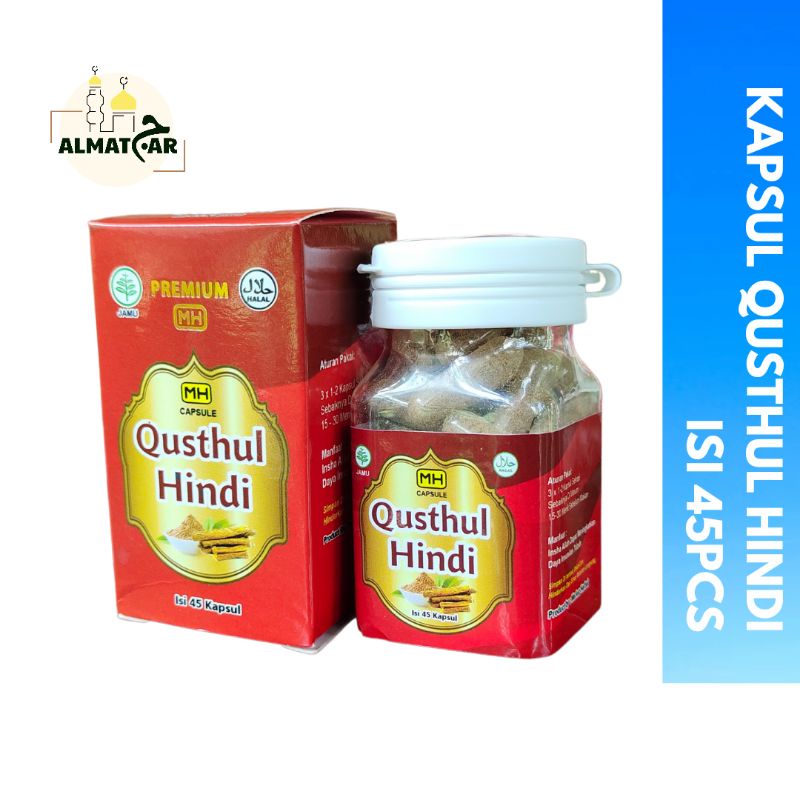 Kapsul Qust Al Hindi isi 50pcs asli Madinah Qusthul Hindi Marwani