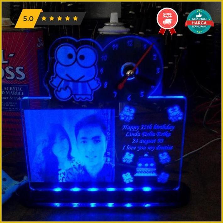 Kerajinan Tangan Lampu Foto Jam Exclusive