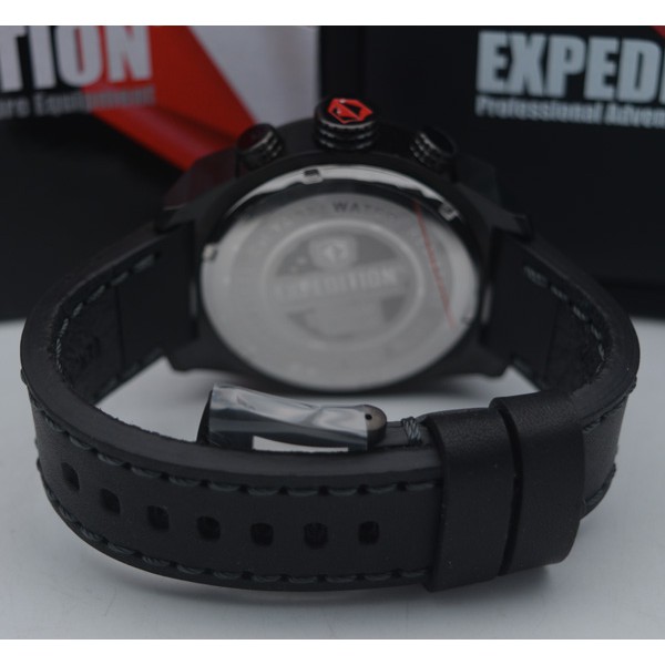 Expedition E 6356 Full Black, Jam Tangan Pria, Original