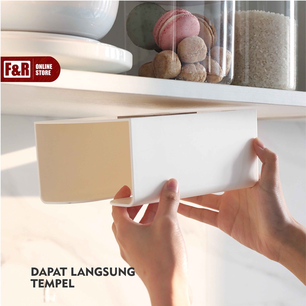Tempat Tisu Dapur Tempel Dinding Kotak Tissue Toilet Wadah Tissu Mobil Penyimpanan Tisue Kamar Mandi WC Bahan Plastik