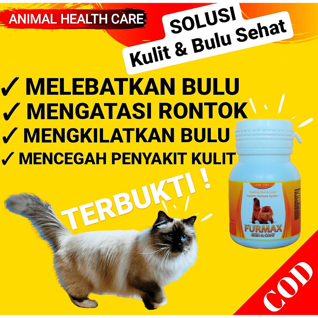 FURMAX VITAMIN BULU KUCING PELEBAT BULU OBAT KUCING ANTI RONTOK DAYA
