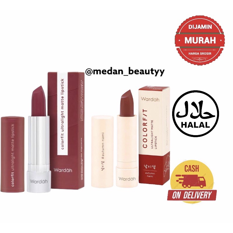 WARDAH COLORFIT ULTRALIGHT MATTE LIPSTIK - WARDAH LIPSTIK ultra light color fit - colorfit lipstik