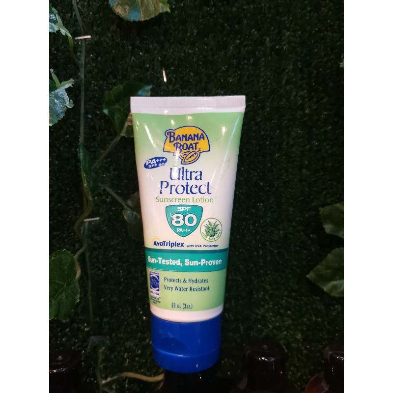 Banana boat ultra protect sunscreen lotion SPF 80 PA ++