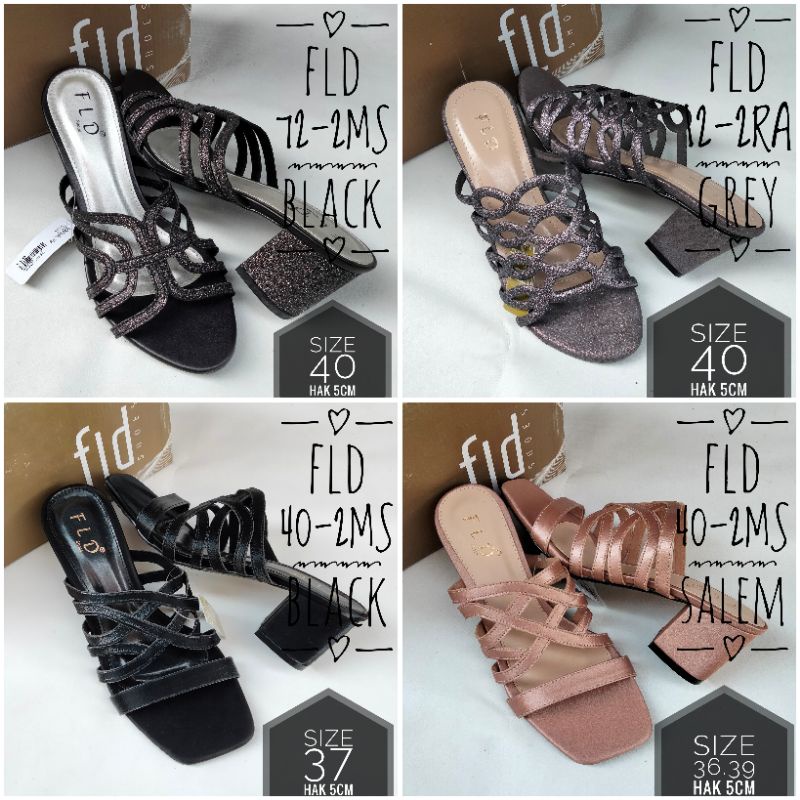 SANDAL PESTA HIGH HEELS WANITA ORIGINAL FLD