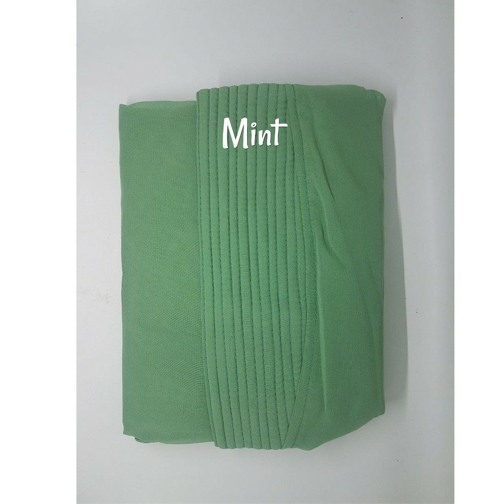 Jilbab Instan 2 Layer Jumbo Nesrin Hijab Syari Kerudung Khimar Terbaru-MINT