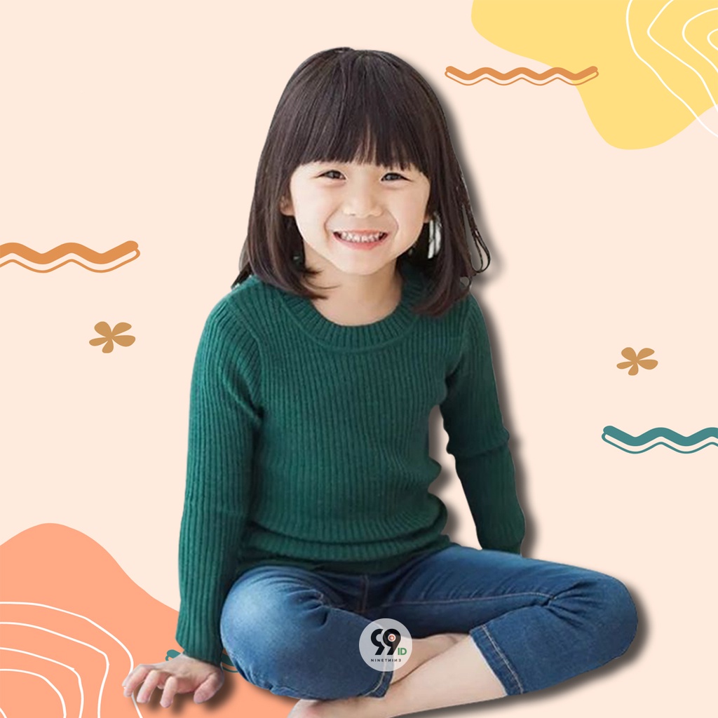 SWEATER RAJUT O NECK ANAK 3-6 Th all size