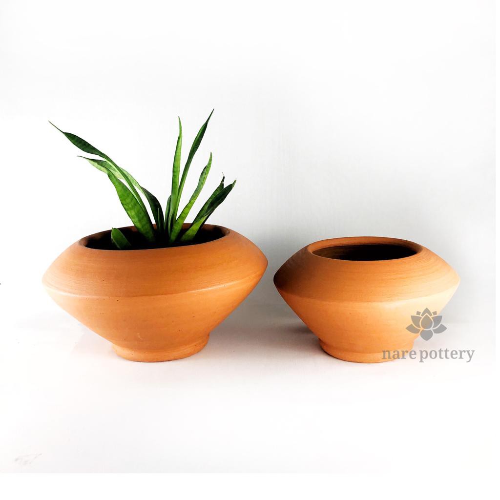 Pot Sapphire / Pot Terracotta / Pot Tanah Liat / Pot Gerabah / Pot Unik