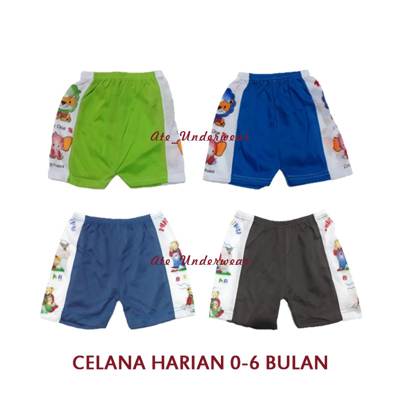  3  picis Celana  Pendek  Harian bayi  0 6 bulan Shopee Indonesia