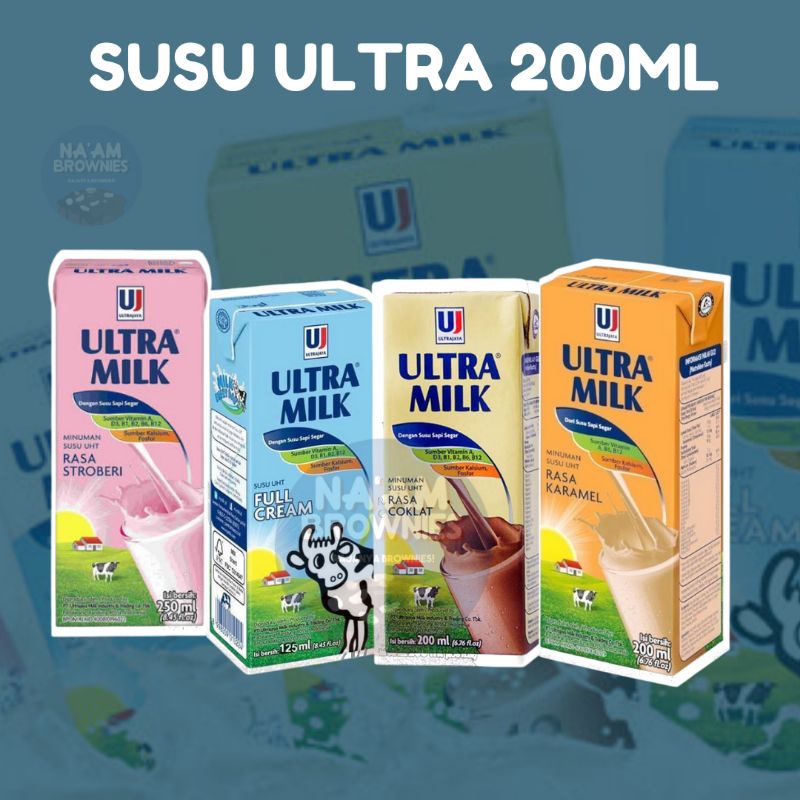 TAMBAHAN SUSU ULTRA MILK 200Ml murah