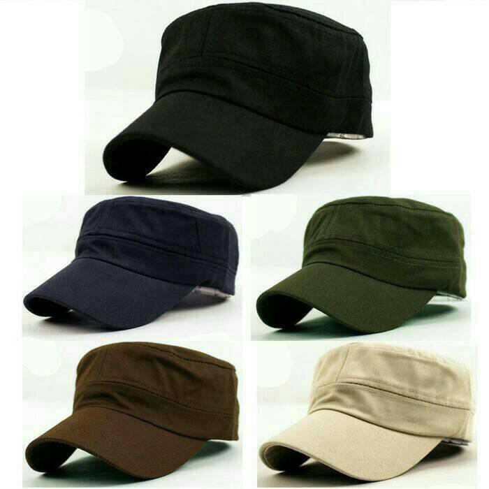 Best Seller Topi Komando Hitam Polos Pria