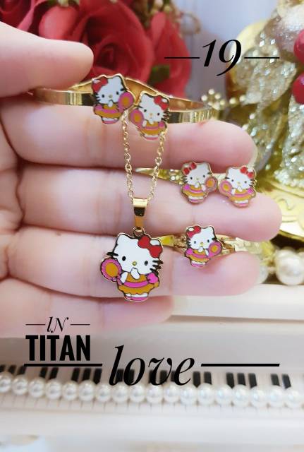 Titanium set perhiasan anak 2506g