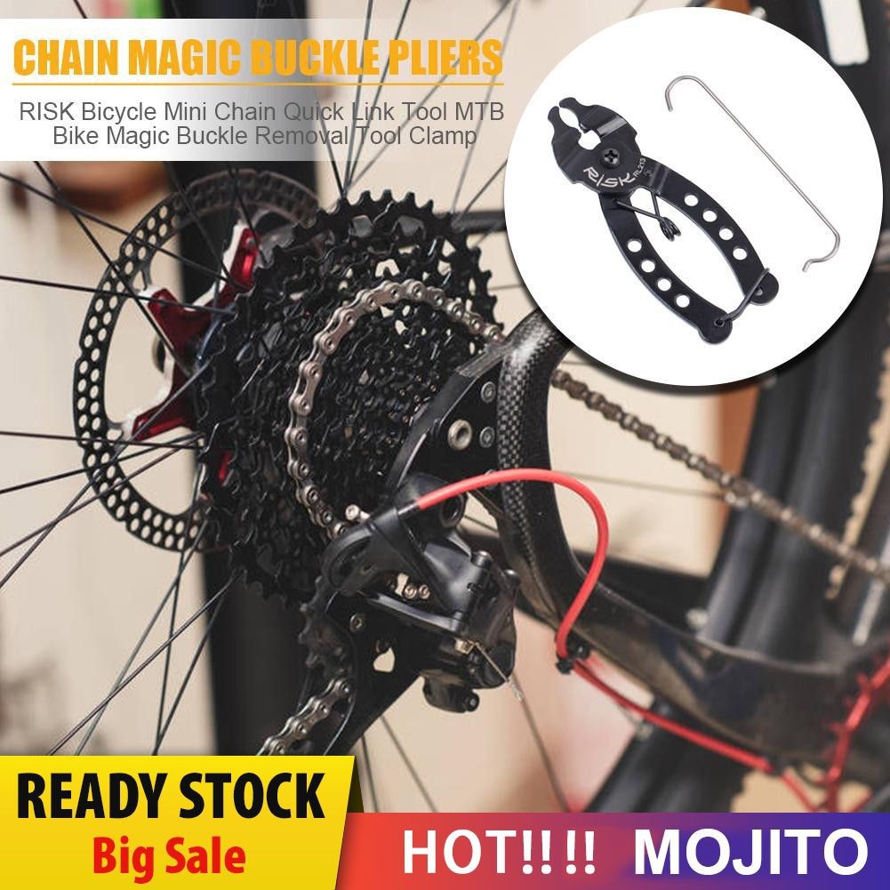 MOJITO RISK Bicycle Mini Chain Quick Link Tool MTB Bike Magic Buckle Removal Clamp