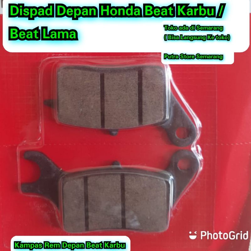 Dispad Honda Beat Karbu depan Kampas rem Depan Beat Karbu