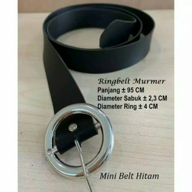 Ikat pinggang wanita ring belt / gesper / sabuk ring silver BAHAN TEBAL