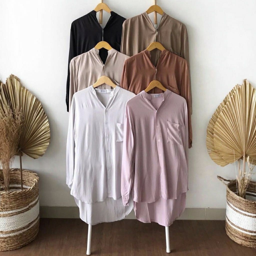 BEFAST - ZRD OOTD Wanita Blouse IQHA / MAY MIDI DRESS / Blouse Wanita Terbaru / Atasan Wanita / Blouse Kerja / Fashion Wanita Casual / Blouse lengan Panjang / Blouse kekinian Remaja