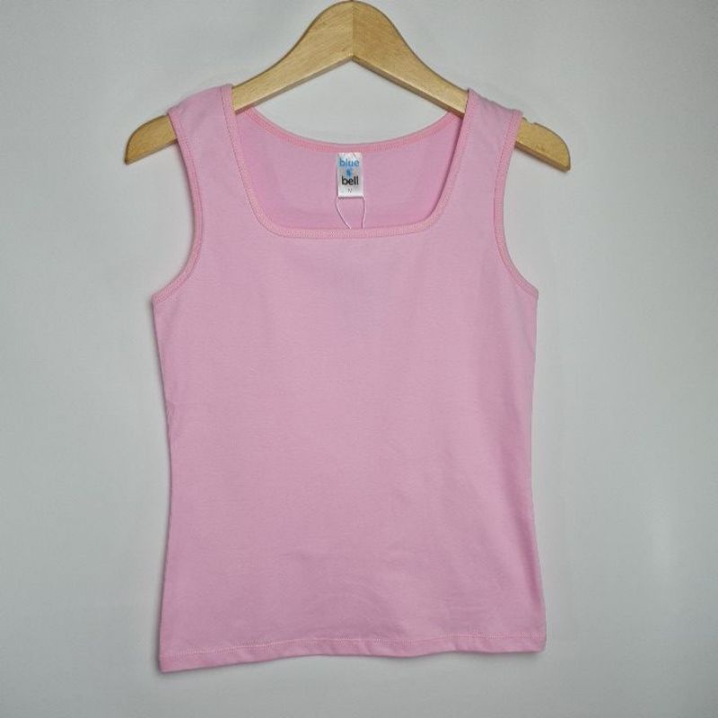 Singlet - Tank Top Wanita Katun Casual Pink