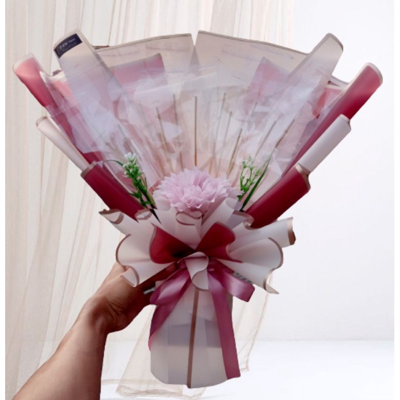 BOUQUET MONEY - RANGKA HAND BUKET 15 SLOT UANGKOSONGAN HADIAH KADO GIFT NATAL IMLEK VALENTINE WEDDIN