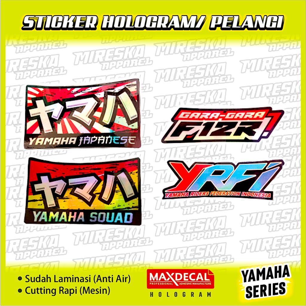 Jual Terbaru Stiker Viral Hologram Terlaris Yamaha Series Sticker