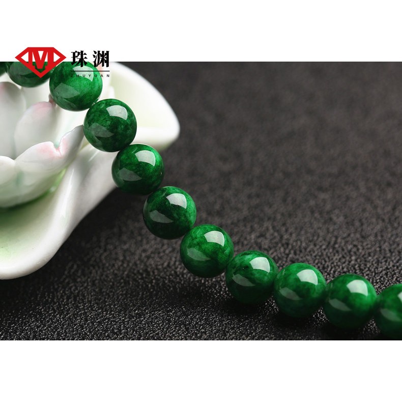 1Pcs  Emerald Dry Green Iron Dragon Raw Loose Beads